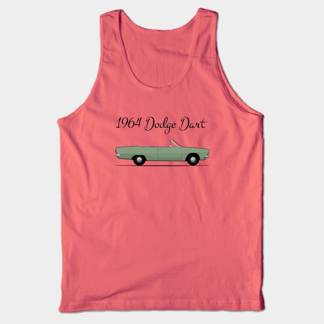 1964 Dodge Dart green Tank Top by Ginger Bobby